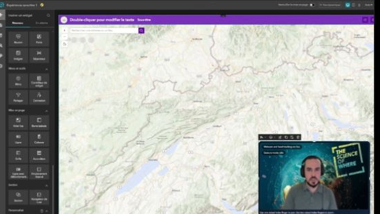 Illustration of gesture control for an ArcGIS map using a webcam